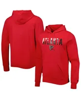 Men's New Era Red Atlanta Falcons Ink Dye Pullover Hoodie
