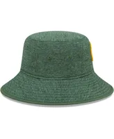 Men's New Era Heather Green Green Bay Packers Bucket Hat