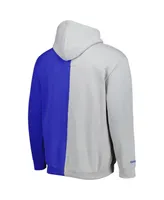 Men's Mitchell & Ness Royal and White Los Angeles Dodgers Fleece Full-Zip Hoodie