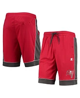 Men's Starter Red, Pewter Tampa Bay Buccaneers Fan Favorite Fashion Shorts