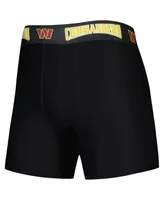 Men's Concepts Sport Black and Burgundy Washington Commanders 2-Pack Boxer Briefs Set