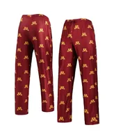 Men's Concepts Sport Maroon Minnesota Golden Gophers Logo Flagship Allover Print Pants