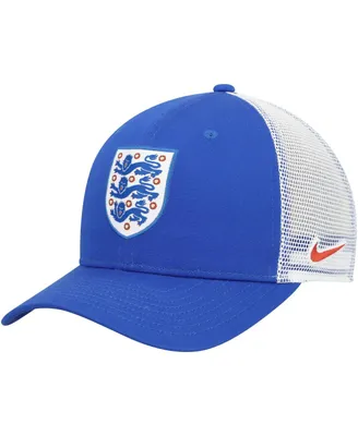 Men's Nike Blue, White England National Team Classic99 Trucker Snapback Hat