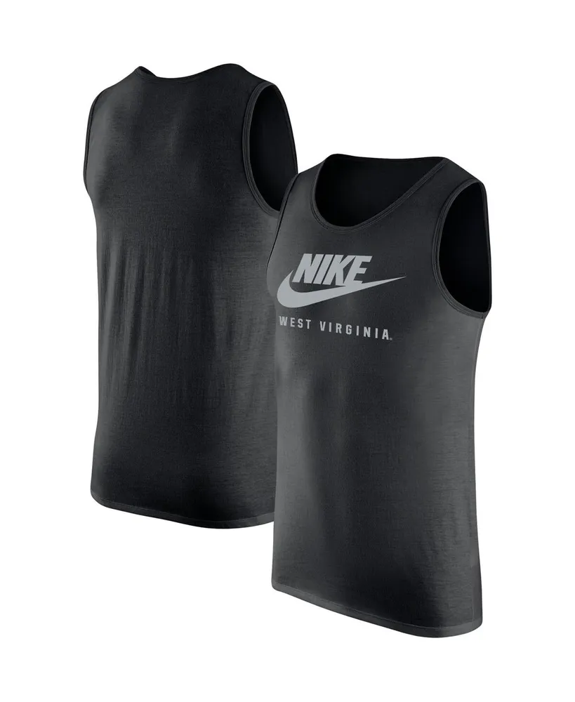 Men's Nike Black West Virginia Mountaineers Futura Performance Scoop Neck Tank Top