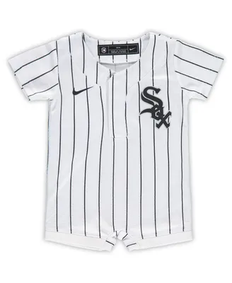 Newborn and Infant Boys and Girls Nike White Chicago White Sox Official Jersey Romper