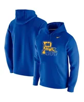Men's Nike Royal Pitt Panthers Vintage-Like School Logo Pullover Hoodie