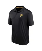 Men's Fanatics Black Pittsburgh Pirates Hands Down Polo Shirt