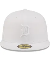 Men's New Era Detroit Tigers White on White 59FIFTY Fitted Hat