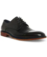 Steve Madden Men's Zane Tonal & Textured Leather Mid Oxford Dress Shoe