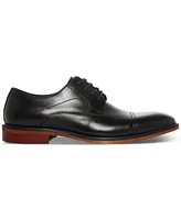 Steve Madden Men's Zane Tonal & Textured Leather Mid Oxford Dress Shoe