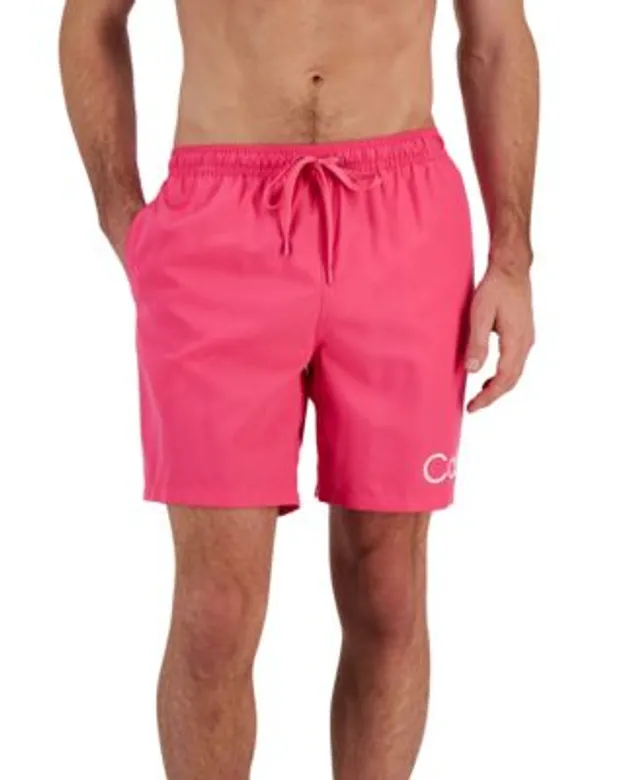 Calvin Klein Men's Colorblocked 7 Swim Trunks, Created for Macy's - Macy's