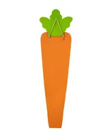 Glitzhome 41.5" H Easter Wooden and Metal Carrot Porch Decor