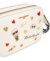 Karl Lagerfeld Paris Maybelle Double Zip Charm Crossbody