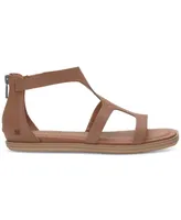 Lucky Brand Women's Nayda T-Strap Gladiator Flat Sandals