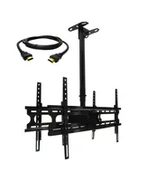 MegaMounts 37-70" Tilt and Swivel Ceiling Mount for Two