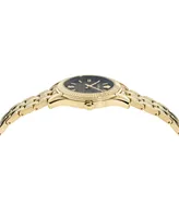 Versace Women's Swiss Greca Time Gold Ion Plated Bracelet Watch 35mm