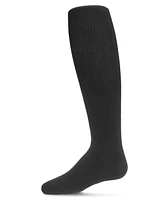 MeMoi Big Girls Pinned Ribbed Cotton Blend Tights