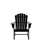 Outdoor Patio Poly Adirondack Rocking Chair Rocker