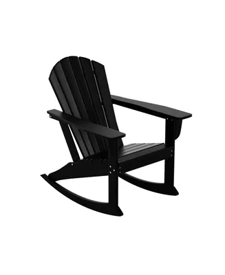 WestinTrends Outdoor Patio Poly Adirondack Rocking Chair Rocker