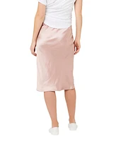 Ripe Maternity Lexie Satin Midi Skirt