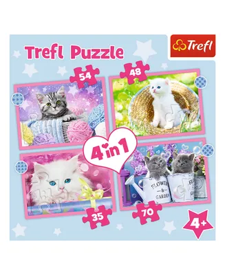 Trefl Preschool 4 In1 Puzzle- Fun Cats