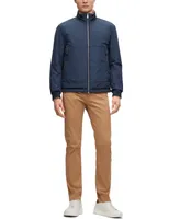 Boss by Hugo Men's Water-Repellent Logo Badge Reversible Jacket