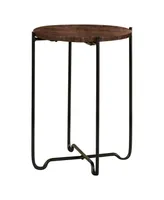 Coaster Home Furnishings Round Accent Table with Marble Top