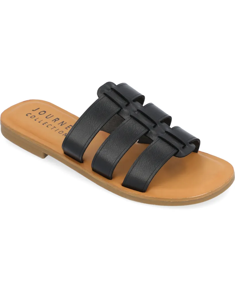 Journee Collection Women's Serrie Flat Sandals