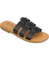 Journee Collection Women's Serrie Flat Sandals