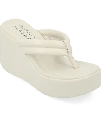 Journee Collection Women's Shareene Platform Wedge Sandals