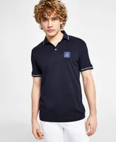 A|X Armani Exchange Men's Metallic Icon Logo Polo