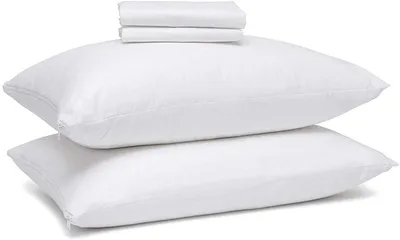 Right Choice Bedding Zippered Pillow Protector 2 Pack White