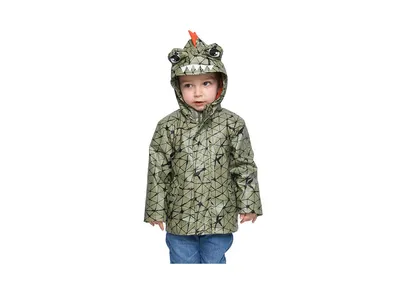 Little and Big Boys' Rain Coat Dinosaur Jacket