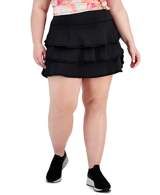 Id Ideology Plus Flounced Active Skort, Created for Macy's