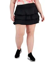 Id Ideology Plus Flounced Active Skort, Created for Macy's
