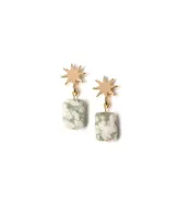 Star + Peace Jasper Earrings