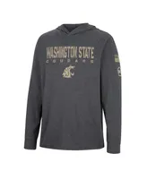 Men's Colosseum Charcoal Washington State Cougars Team Oht Military-Inspired Appreciation Hoodie Long Sleeve T-shirt