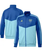 Men's adidas Blue Boca Juniors Dna Raglan Full-Zip Track Jacket