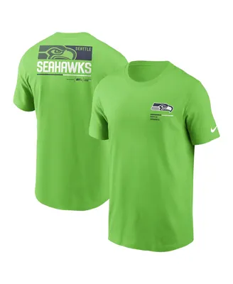Men's Nike Neon Green Seattle Seahawks Team Incline T-shirt