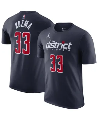 Men's Jordan Kyle Kuzma Navy Washington Wizards 2022/23 Statement Edition Name and Number T-shirt