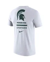 Men's Nike White Michigan State Spartans Dna Logo Performance T-shirt