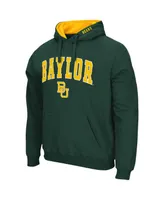 Men's Colosseum Green Baylor Bears Arch and Logo 3.0 Pullover Hoodie