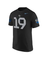 Men's Nike #1 Black Air Force Falcons Space Rivalry Replica Jersey T-shirt