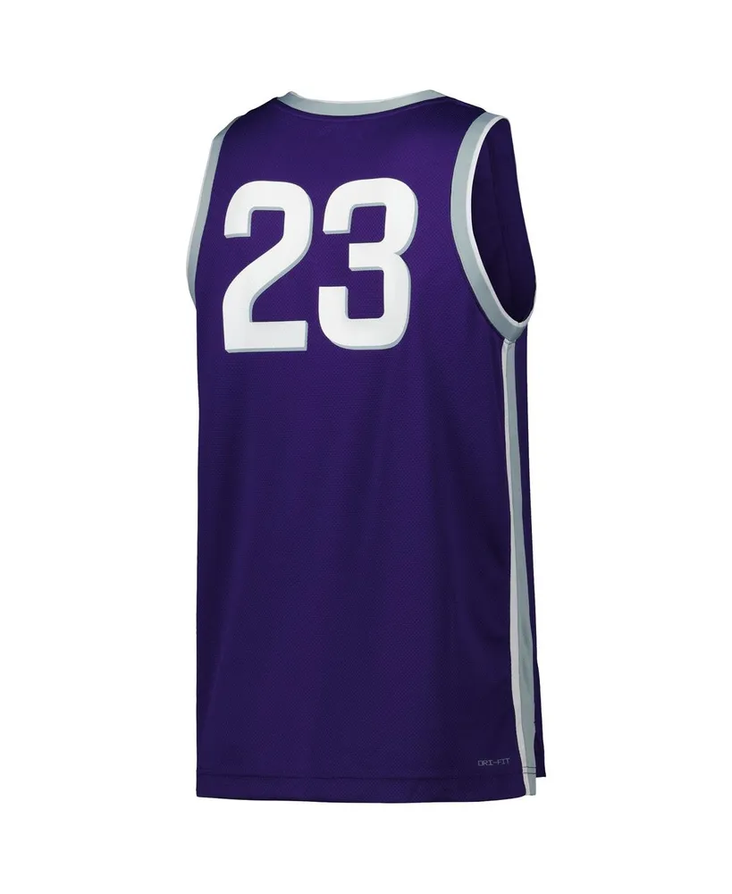 Men's Nike #23 Purple Kansas State Wildcats Replica Basketball Jersey