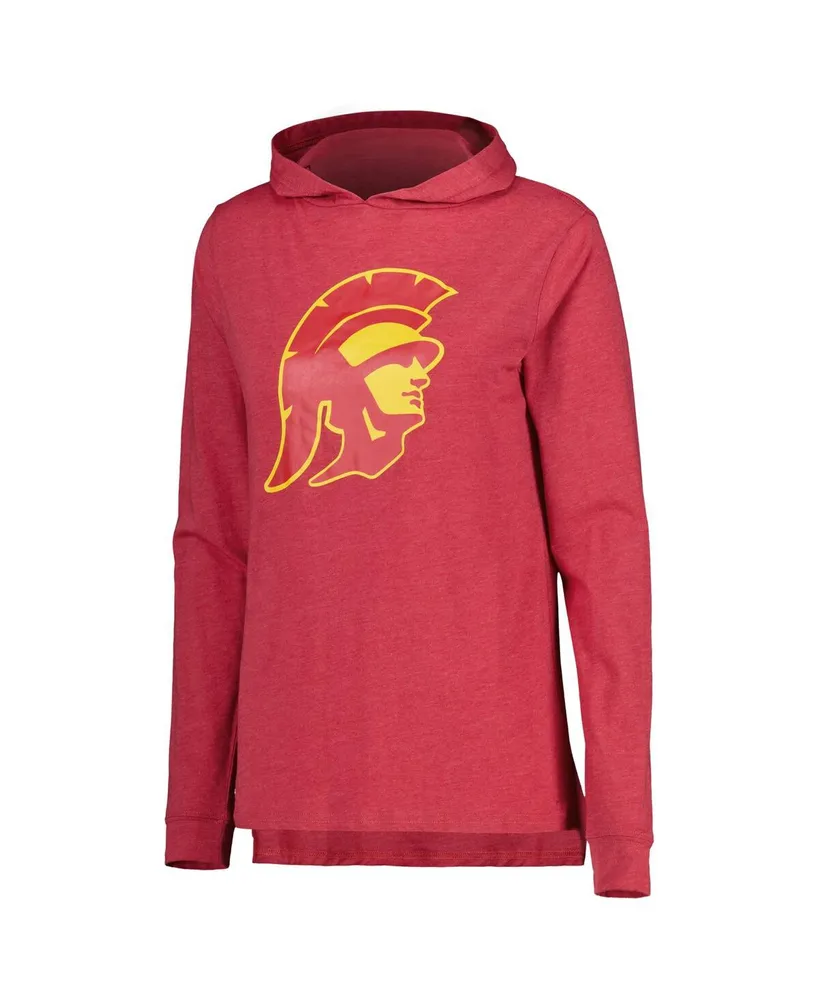 Women's Concepts Sport Cardinal Usc Trojans Long Sleeve Hoodie T-shirt and Pants Sleep Set