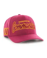 Men's '47 Brand Burgundy Washington Commanders Street Script Mvp Snapback Hat