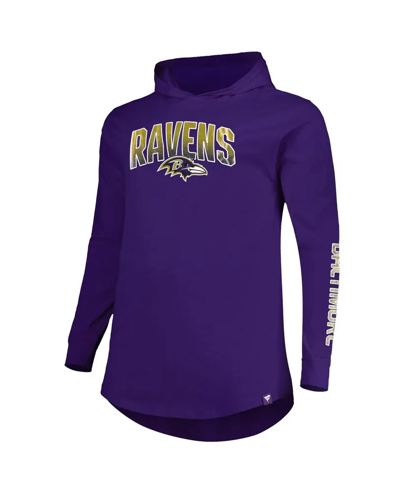 Men's Fanatics Purple Baltimore Ravens Big and Tall Front Runner Pullover Hoodie
