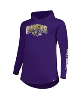 Men's Fanatics Purple Baltimore Ravens Big and Tall Front Runner Pullover Hoodie