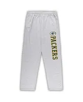 Men's Concepts Sport Green, Heather Gray Green Bay Packers Big and Tall T-shirt Pants Sleep Set