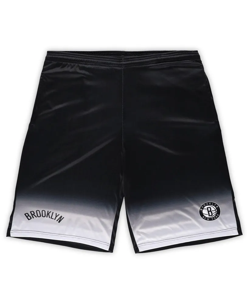 Men's Fanatics Black Brooklyn Nets Big and Tall Fadeaway Shorts